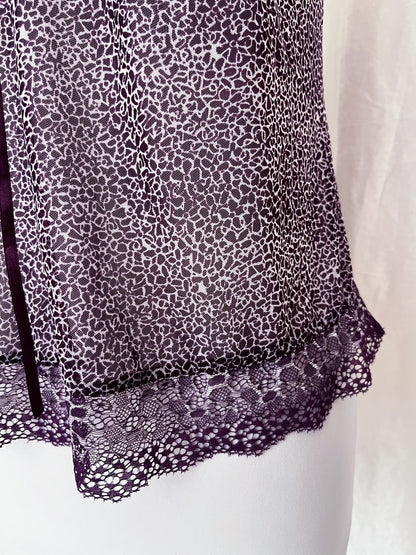 Hot little coquette see-through cami top 🐆💜