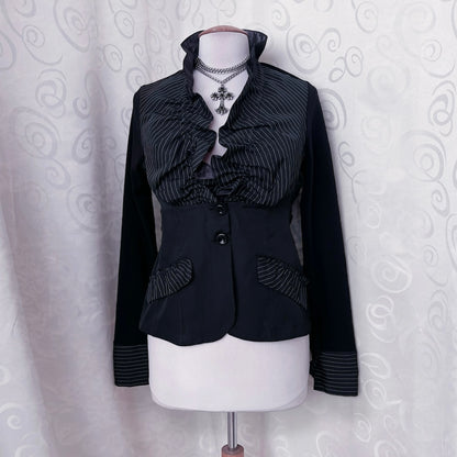 00’s Gothic light shirt/blazer 🖤