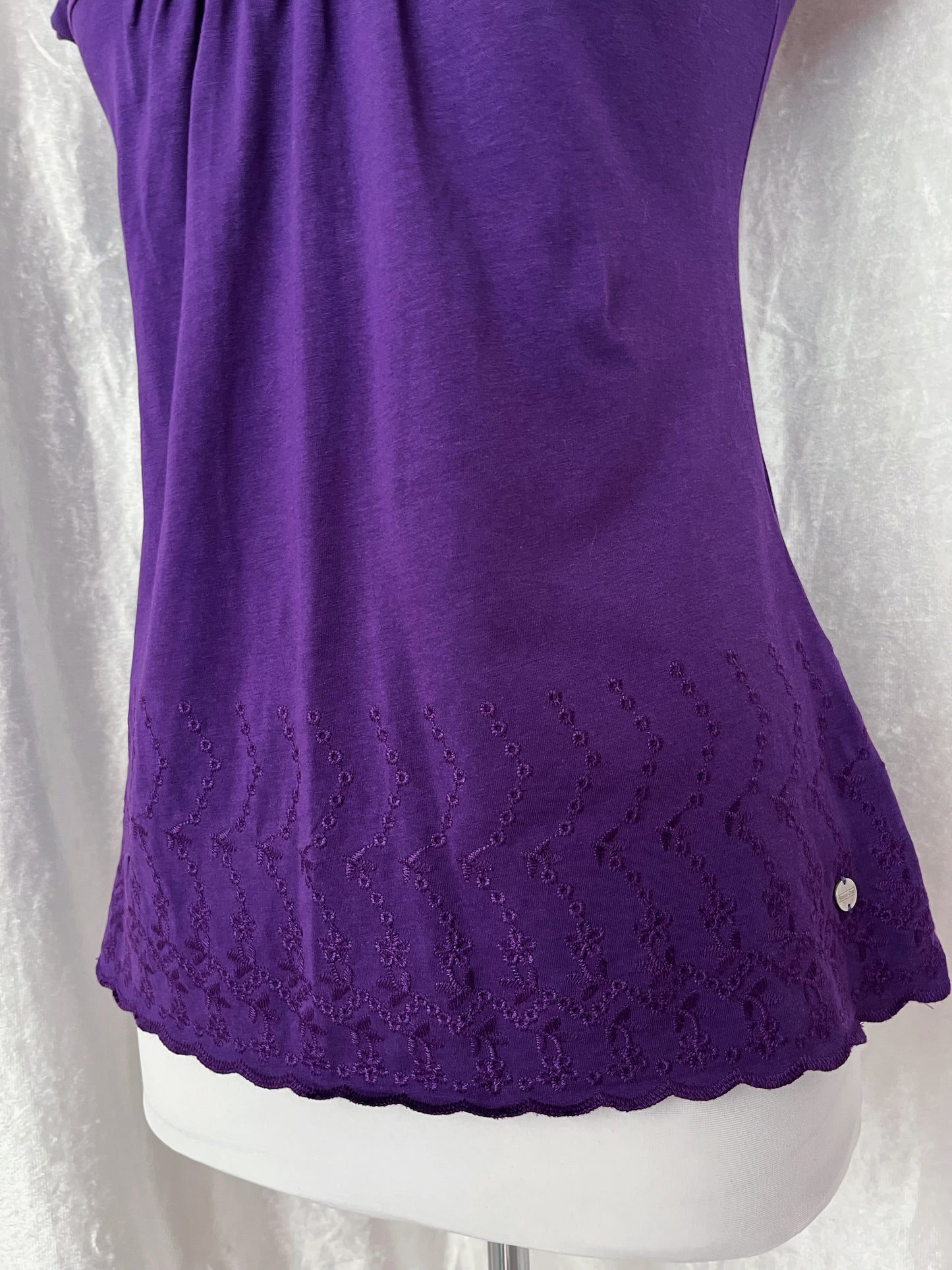Whimsy coquette purple cotton top 💜