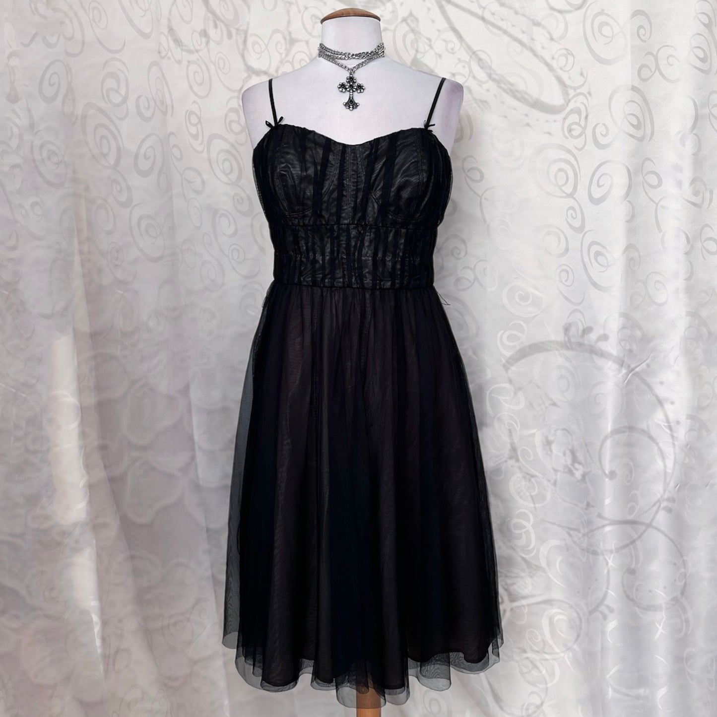 00's Espirit whimsygoth tulle dress 🌀🦇