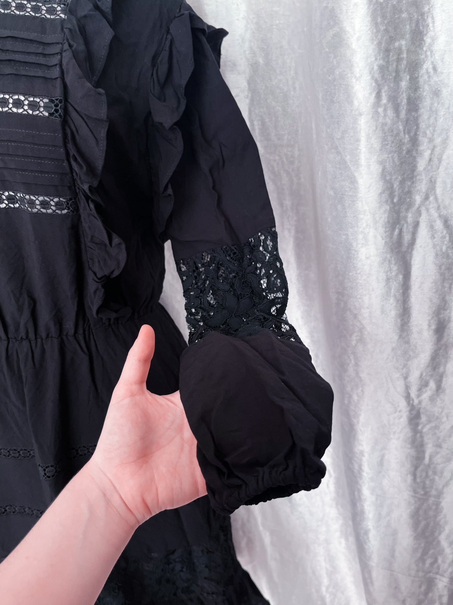 Gothic lolita black dress ˚₊‧⁺⋆♱