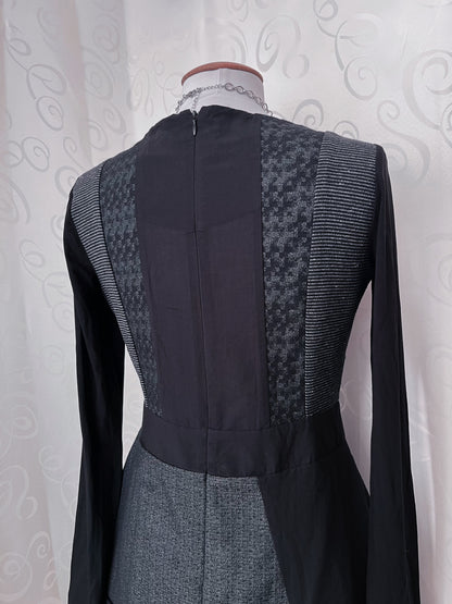 00’s Gothic lace-up patchwork dress 🦇