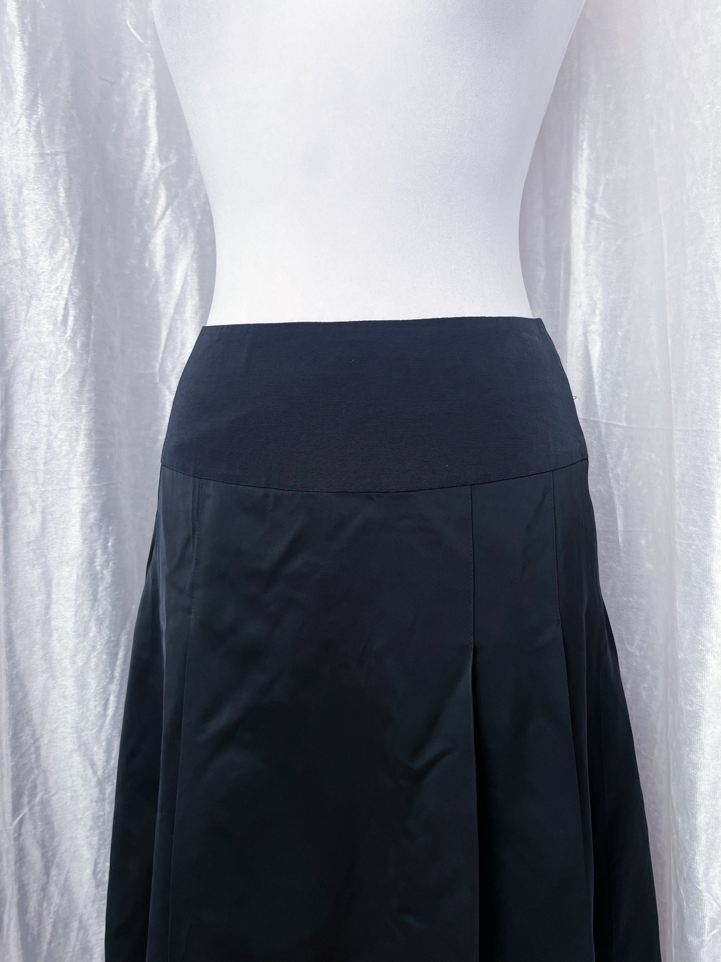 00’s Monsoon black midi skirt