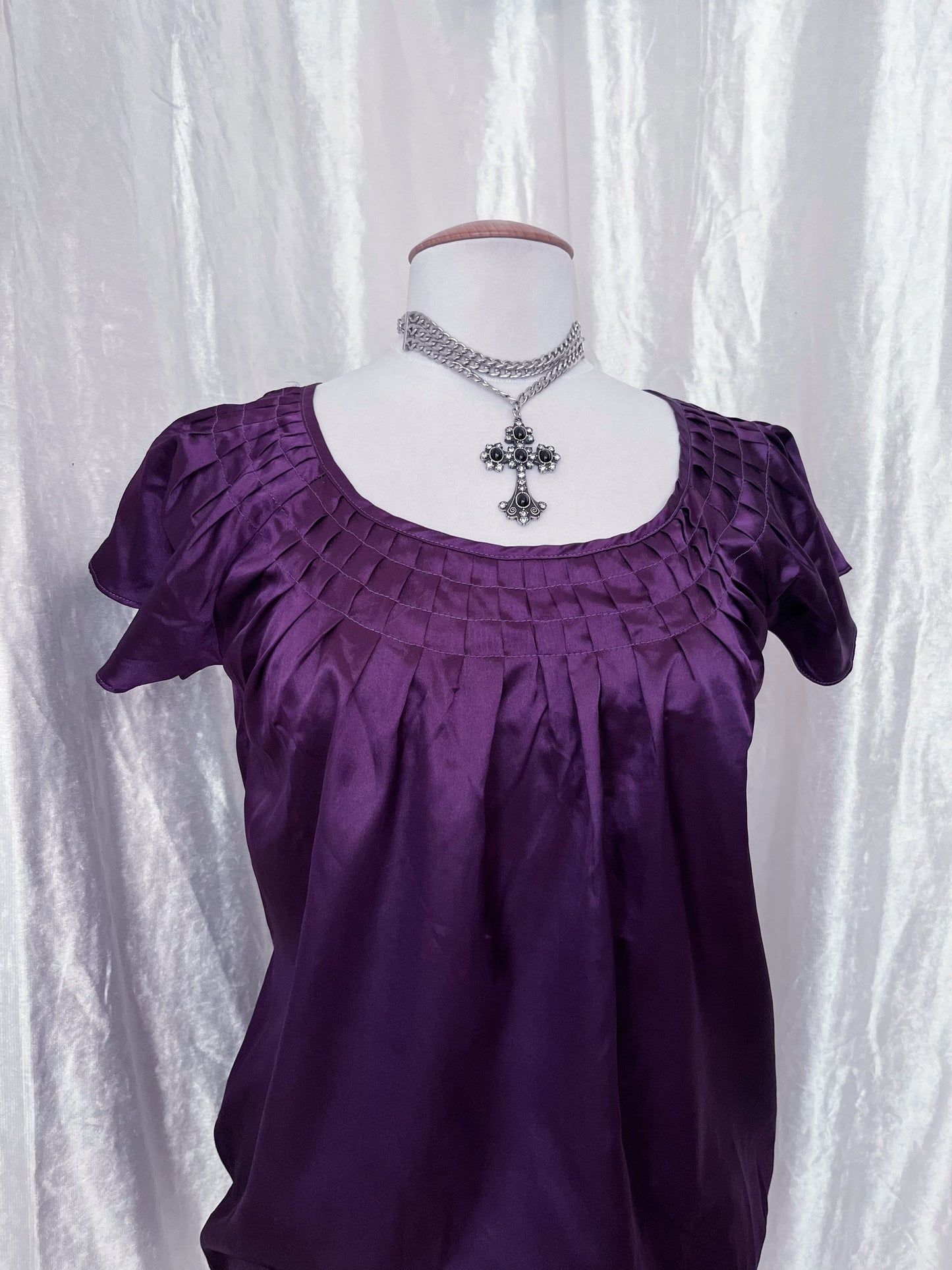 Fairy / Coquette saten purple top 💜
