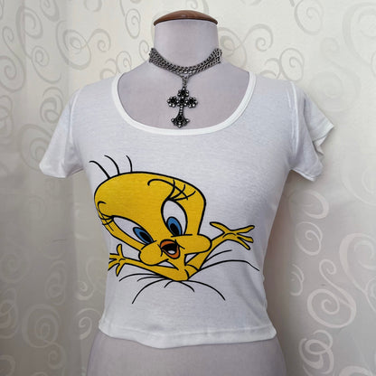 00’s Deadstock white Tweety baby tee 🐥