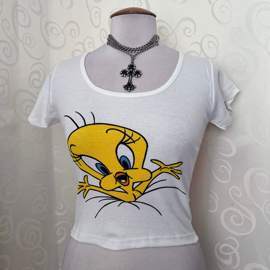 00’s Deadstock white Tweety baby tee 🐥