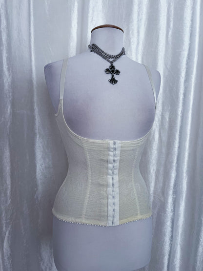 Coquette underbust cream training corset ✨