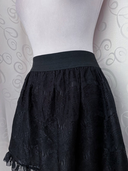 Dark coquette lacey black skirt 🕷️
