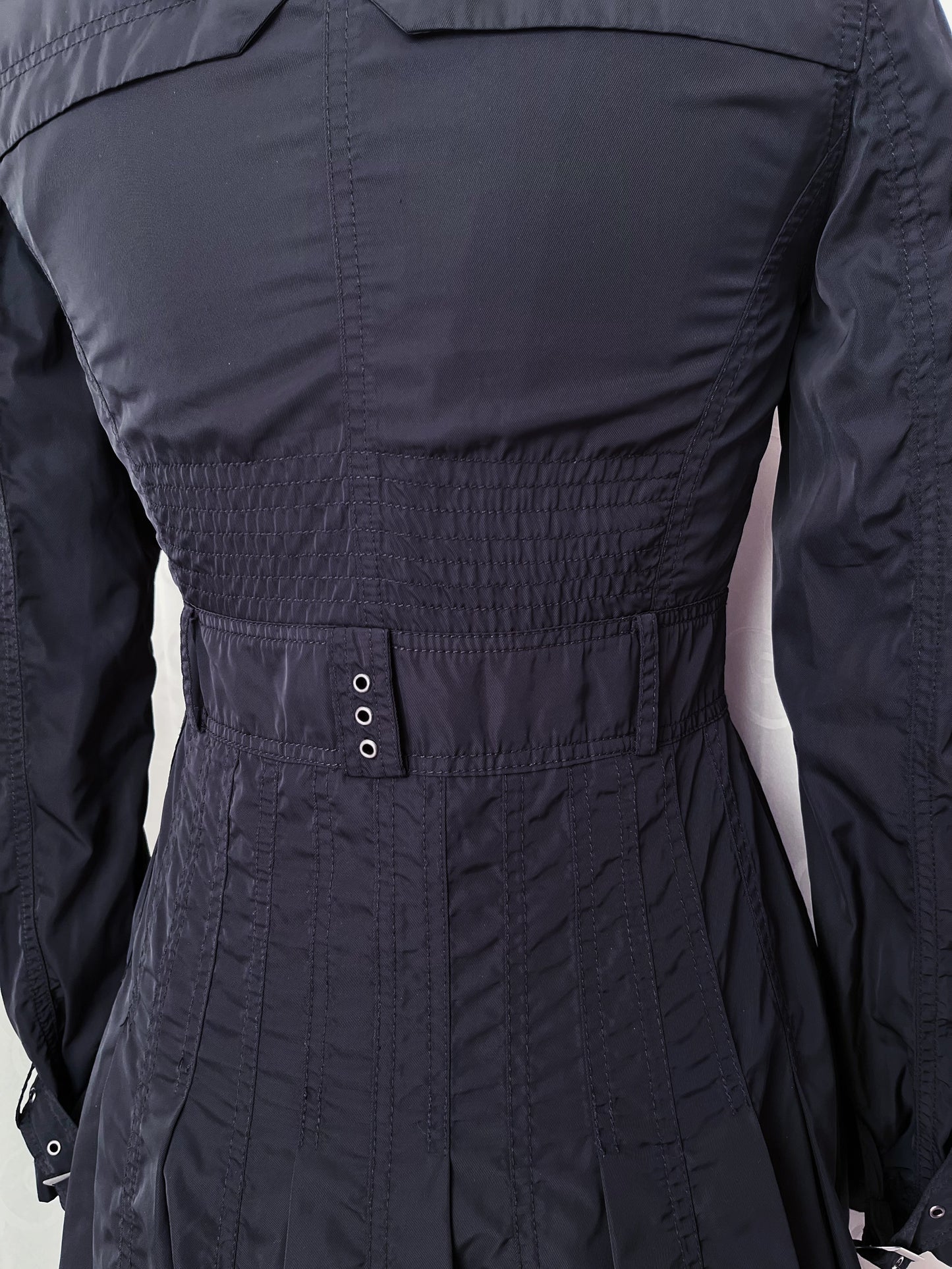 Alt/Gothic Clockhouse black trench coat 🦇🕷️