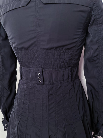 Alt/Gothic Clockhouse black trench coat 🦇🕷️