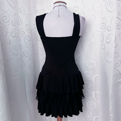 00’s Gothic lace-up lacey dress 🕷️