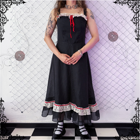 00’s Twee/cottagecore polka dot dress 🍓