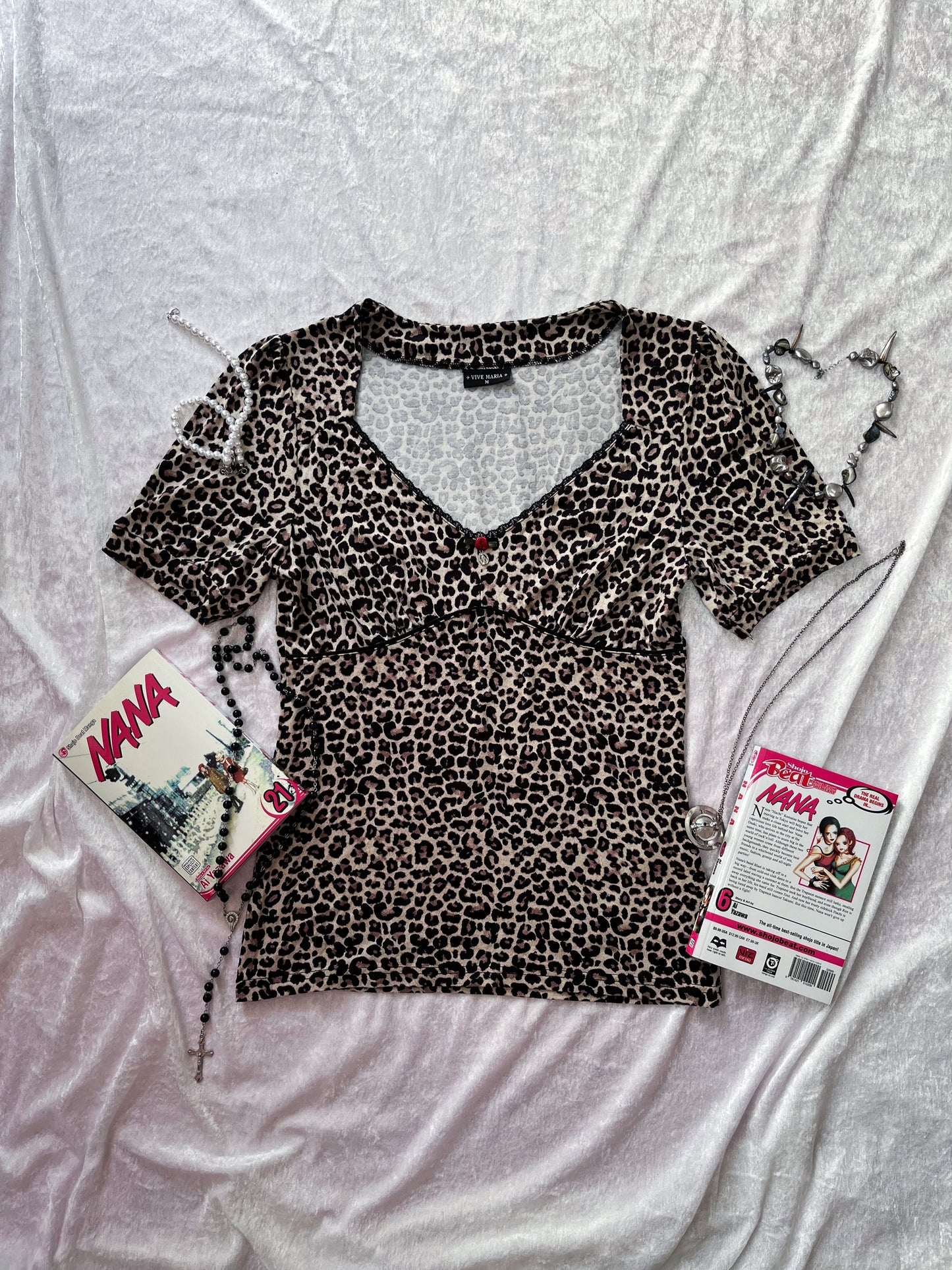 VIVE MARIA animal print top 🐆🌹