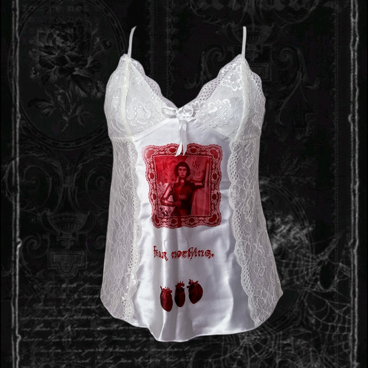 Joan of Arc: Fear Nothing REWORKED cami satin top with lace detail 🗡️🏹