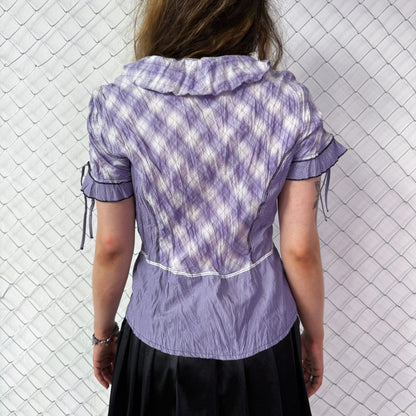 Whimsy coquette purple shirt💜🌀