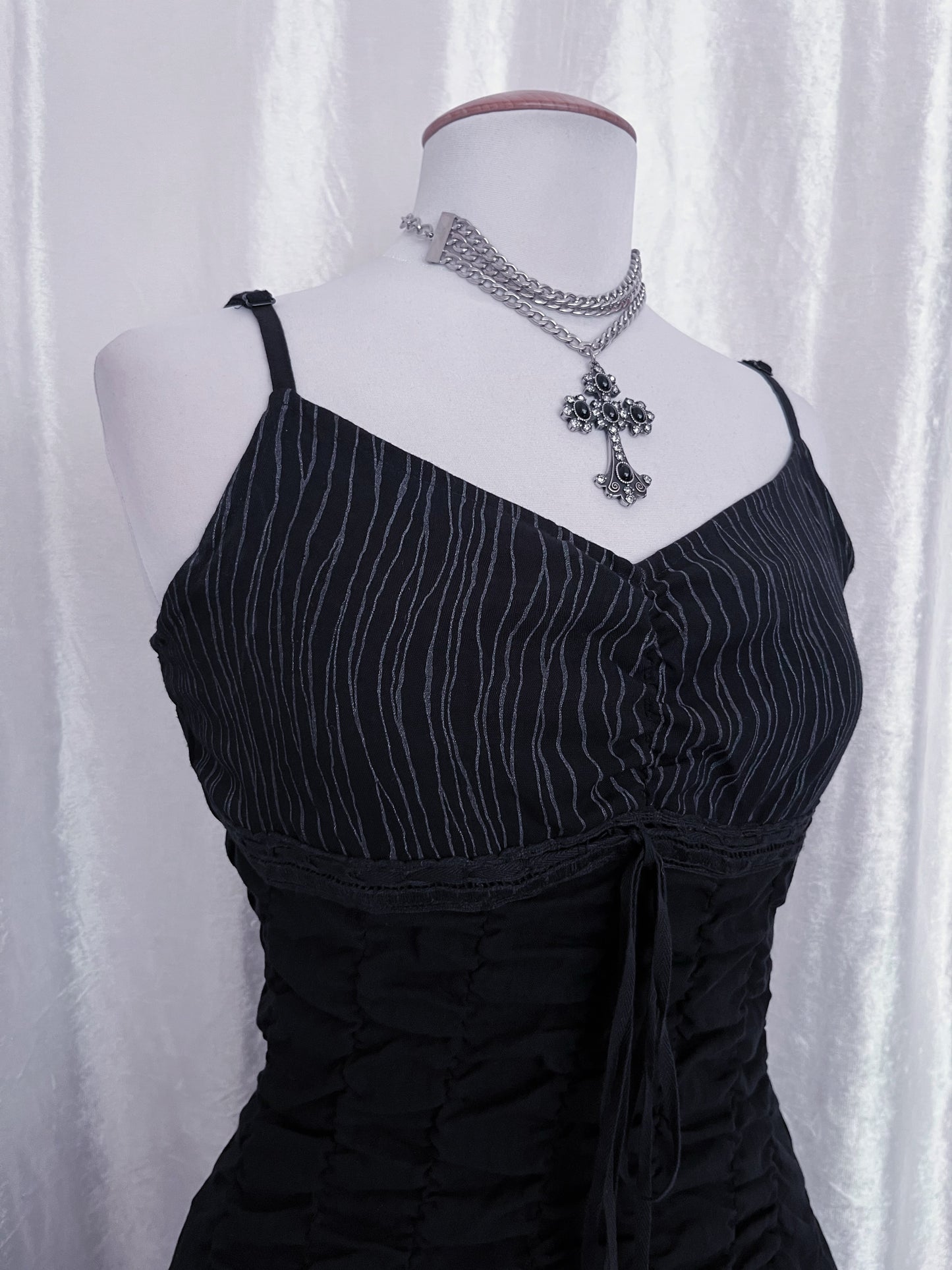 Gothic lolita black summer dress 🖤🪽