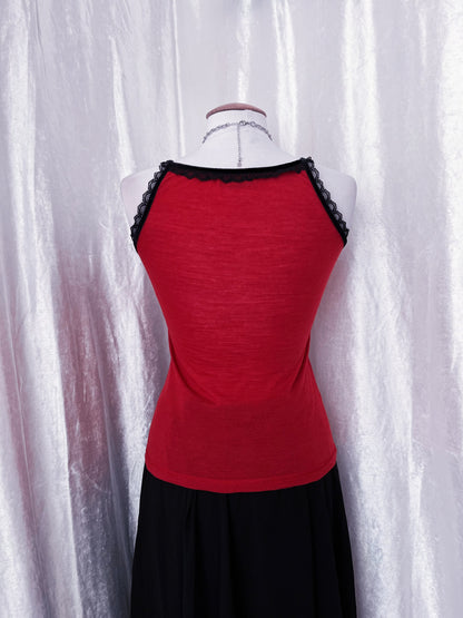 Rare Killah tank top with embrodiered & velvet details ♥️♦️