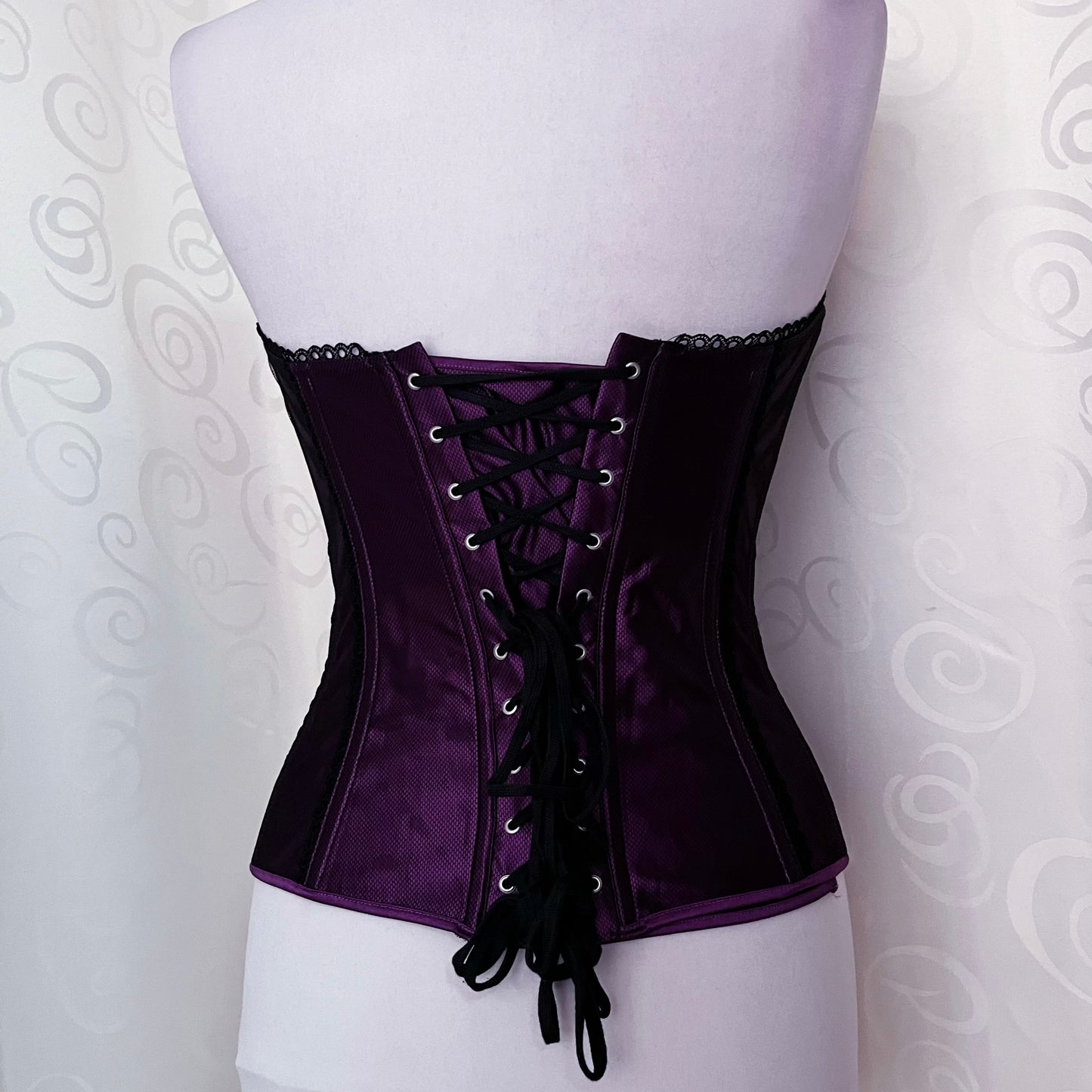 Whimsygoth deep purple boned corset 💜🌀