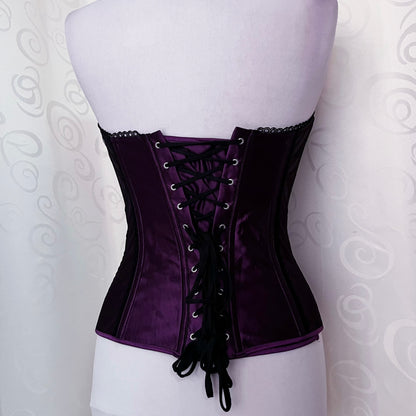 Whimsygoth deep purple boned corset 💜🌀