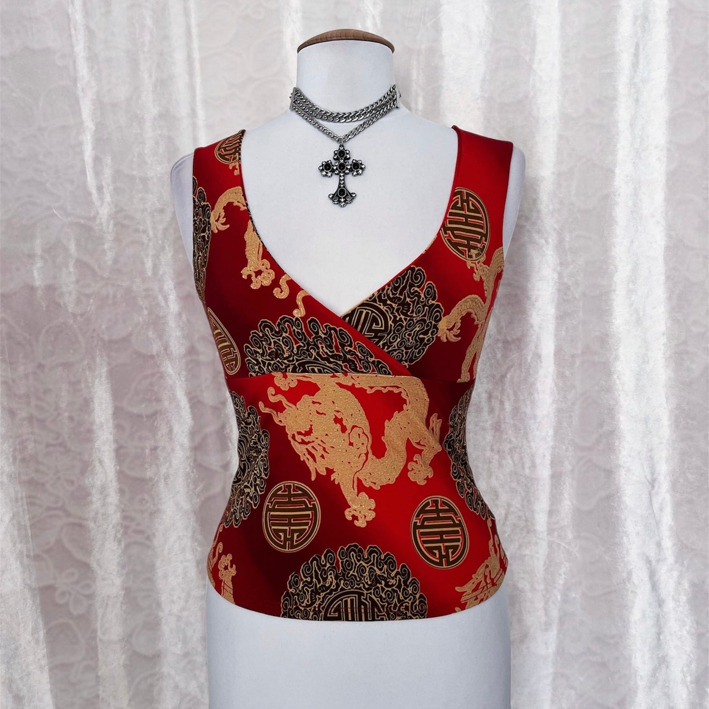 00's Orsay Asian style top 🐉