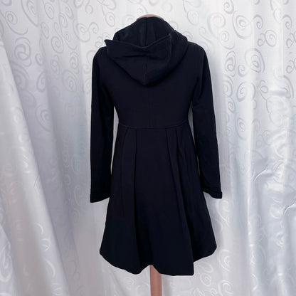 Gothic / Jirai Kei princess style black United Colors of Benetton coat 🦇💜