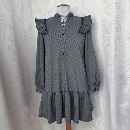 Gothic/Jirai Kei style checked dress 🖤🕷️