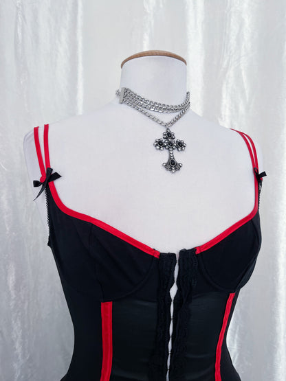 00’s Intimissimi mesh corset top ♥️🖤