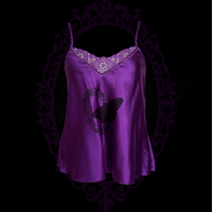 Moth REWORKED satin cami top🌀💜