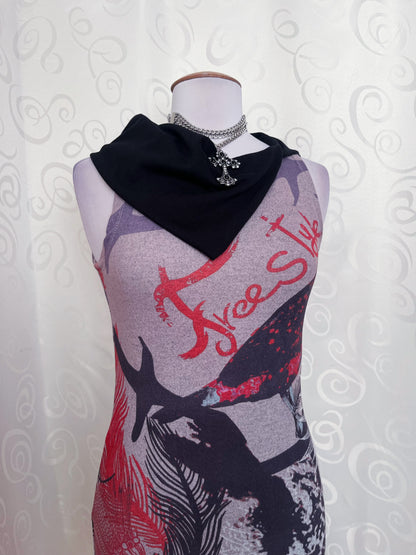 00’s Alt owl print dress 🖤🦉