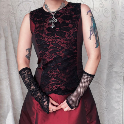 00’s gothic vampire burgundy dress ❤️🏰