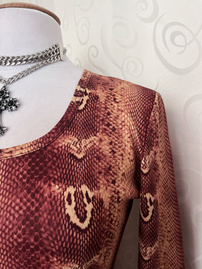 00’s snake print top 🐍