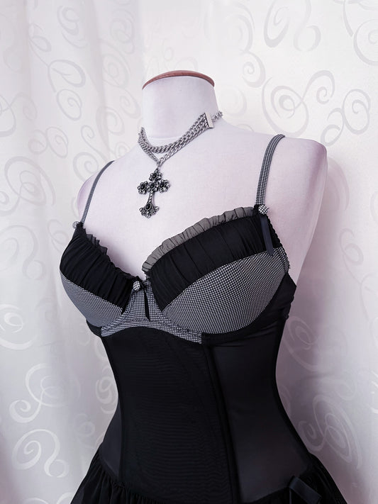 Horror Protagonist/Dark coquette corset 🕷️📓