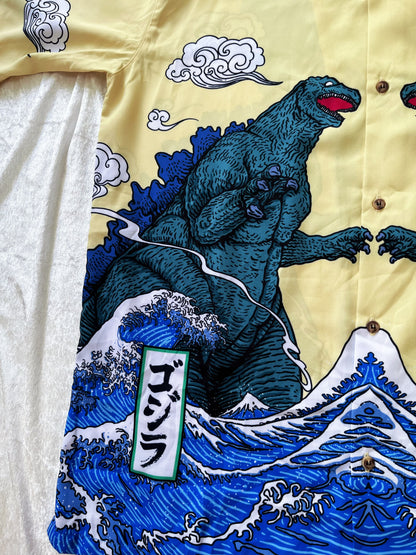 Men’s oversize Japan style Godzilla shirt 🦖🇯🇵🍥