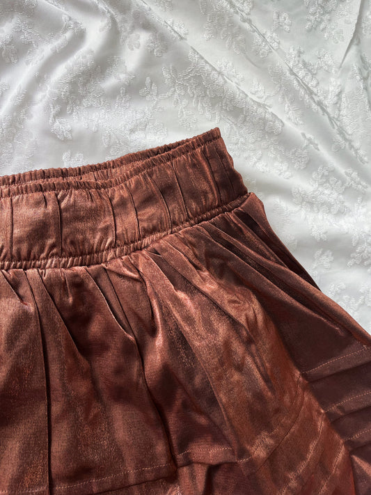 00’s whimsy fairy light brown skirt