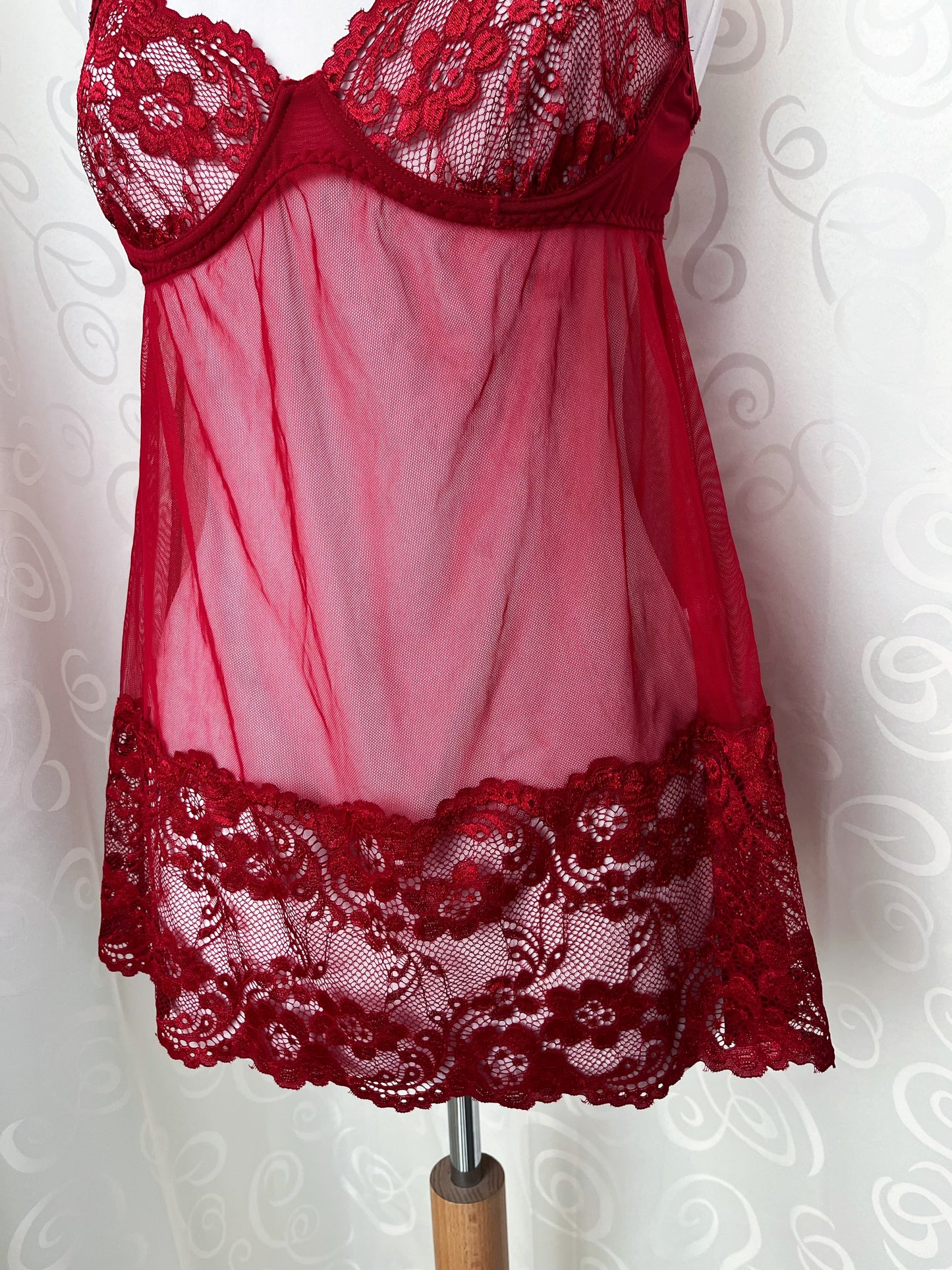 Ethereal hot red mesh bustier top ❤️🕷️