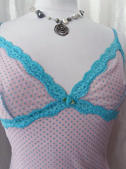 Cutest coquette see-through cami top 🦋🎀