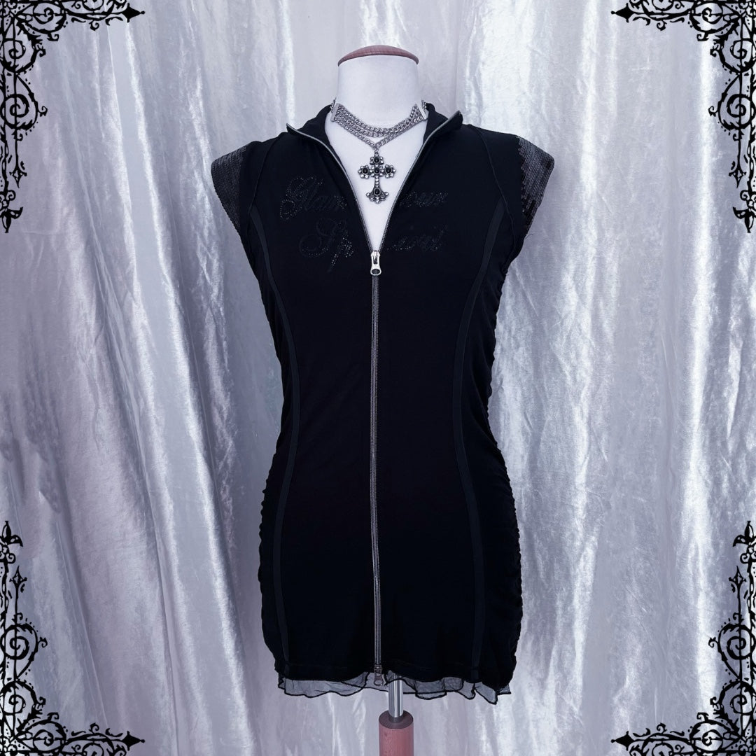 Alternative hot zip-up tunic/dress 🦇