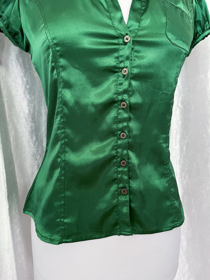 Atmosphere coquette office green shirt 🍏