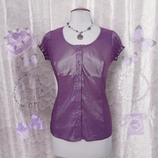 Fairy coquette lilac shirt 💜🎀