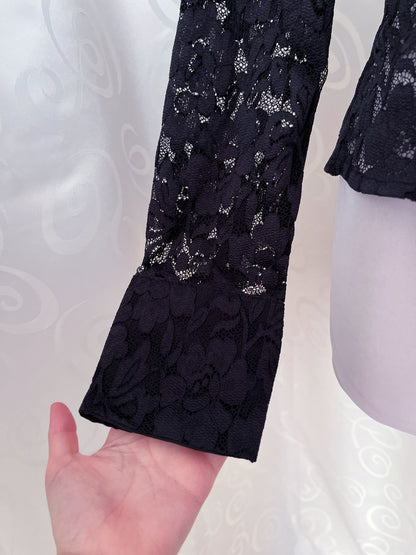 Iconic Gothic lacey black shirt 🕷️