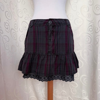 Espirit Emo/Dark Coquette plaid skirt 🫀