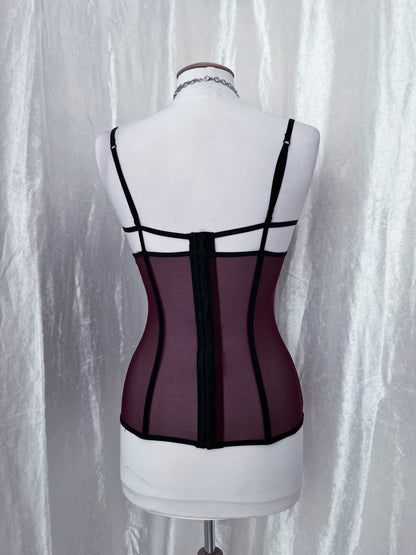 Burgundy hot lingerie corset 🌹