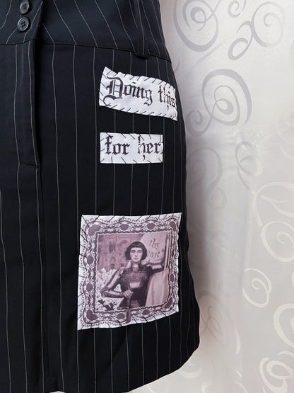Joan of Arc REWORKED patchworks striped skirt 🗡️⚔️