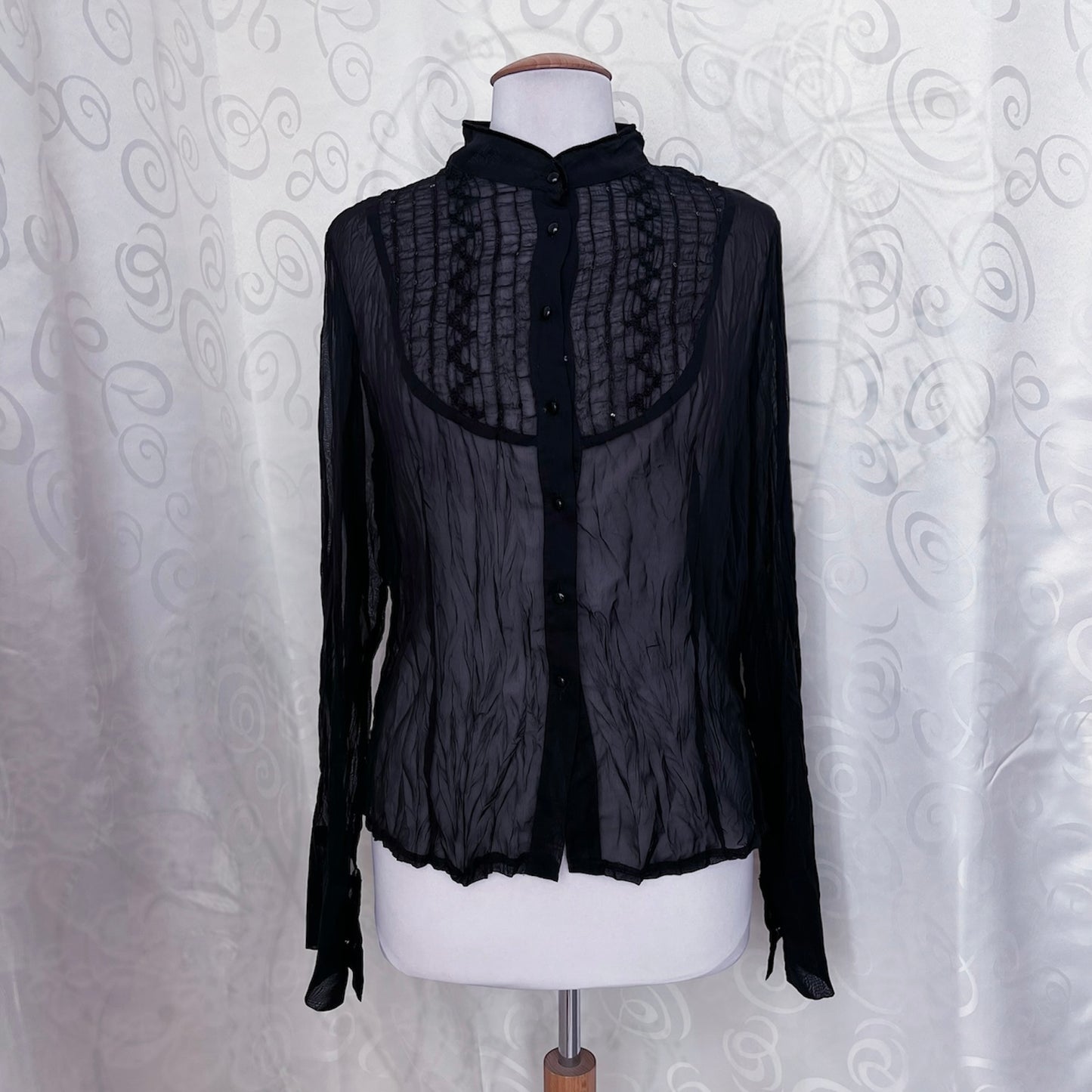 Gothic/Jirai Kei sheer shirt 🕷️