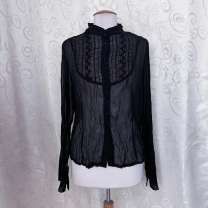 Gothic/Jirai Kei sheer shirt 🕷️
