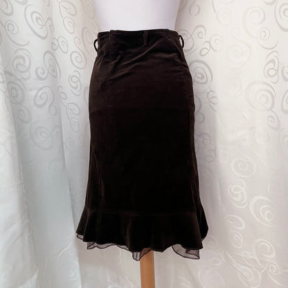 00’s whimsy corduroy brown skirt 🌀✨