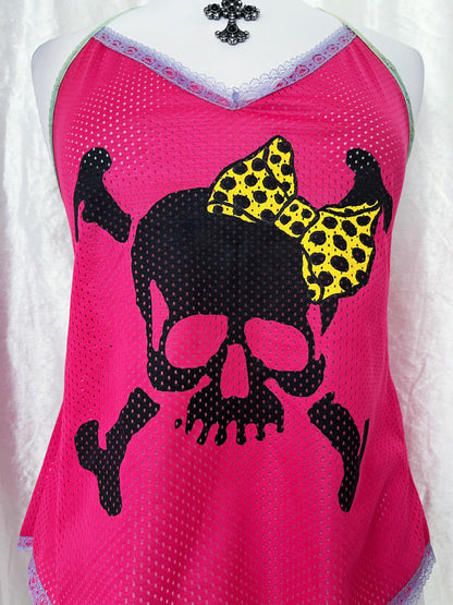 00’s emo/scene skull top 💀💜