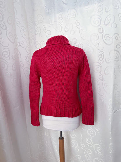 00’s X-Mail knit turtleneck sweater with dragon embroidery 🐉