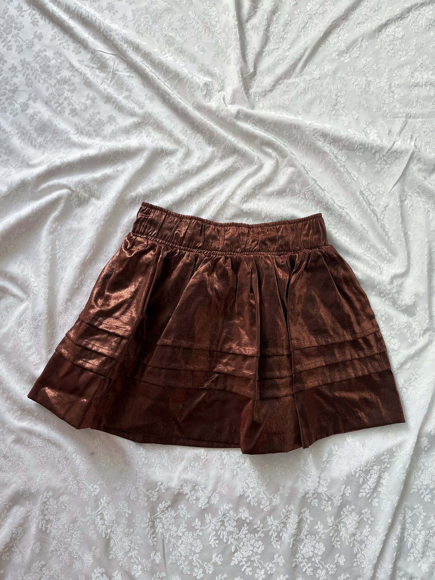 00’s whimsy fairy light brown skirt