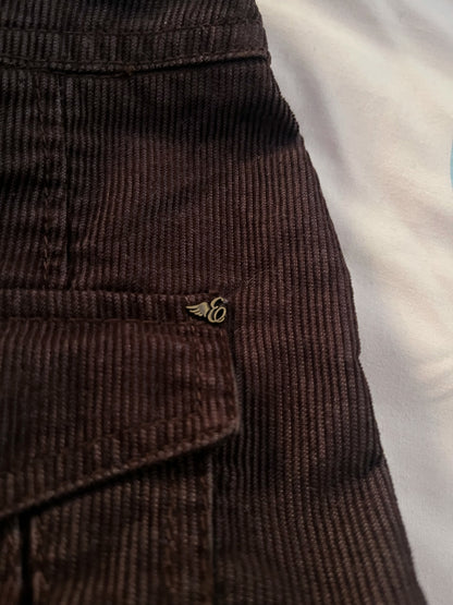00’s Espirit whimsy corduroy brown skirt 🐌